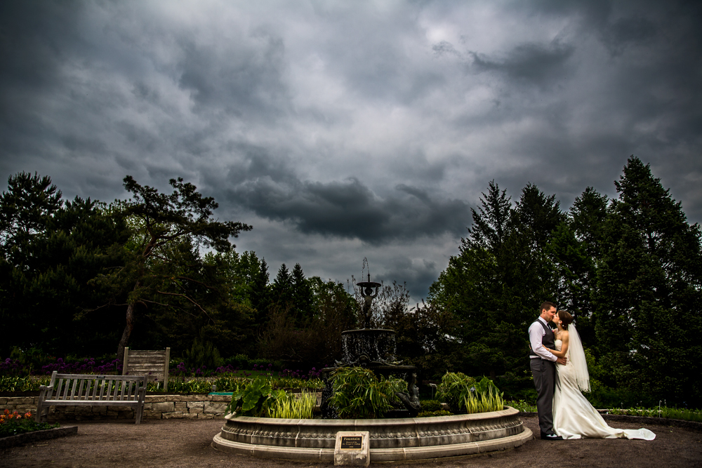 beautiful sky wedding photo