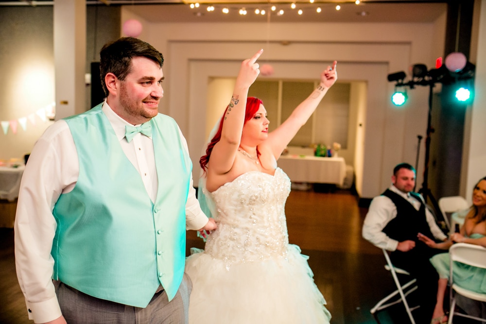 A Florida bride flips during a mesmerizing dance at her wedding reception.