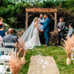 An emotional backyard wedding ceremony in La Crosse.